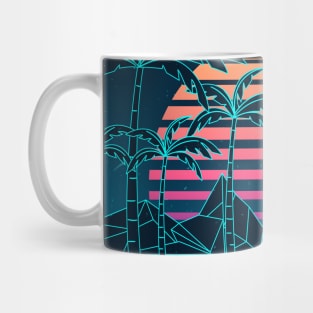 80s Loveliest Sunset Synthwave Mug